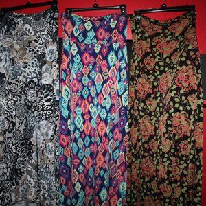 SET of 3 Extra Small LuLaRoe Maxi Skirts
